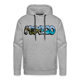 Hoodie Mexico Graffiti "Riviera" - Grau meliert