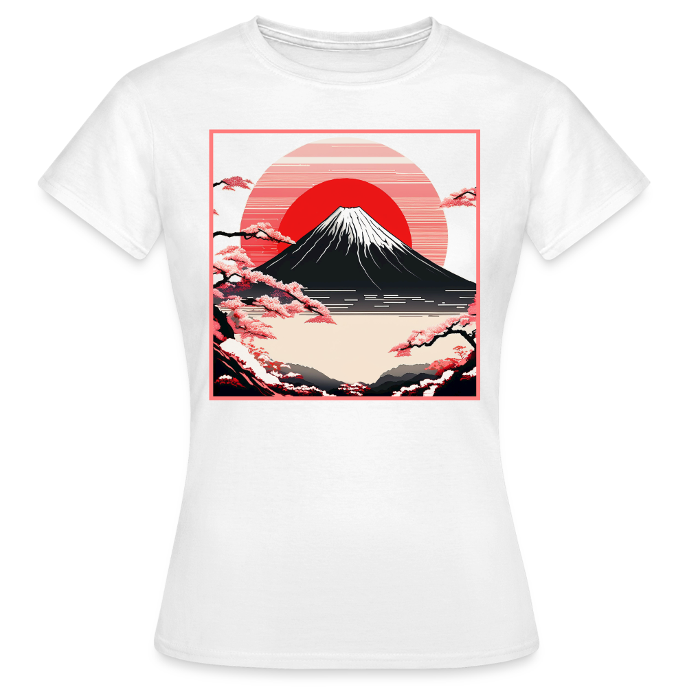 T-Shirt Ladies Japan "Fuji" - Weiß