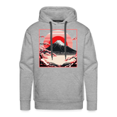 Hoodie Japan "Fuji" - Grau meliert