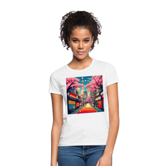 T-Shirt Ladies Japan "Fuji" - Weiß