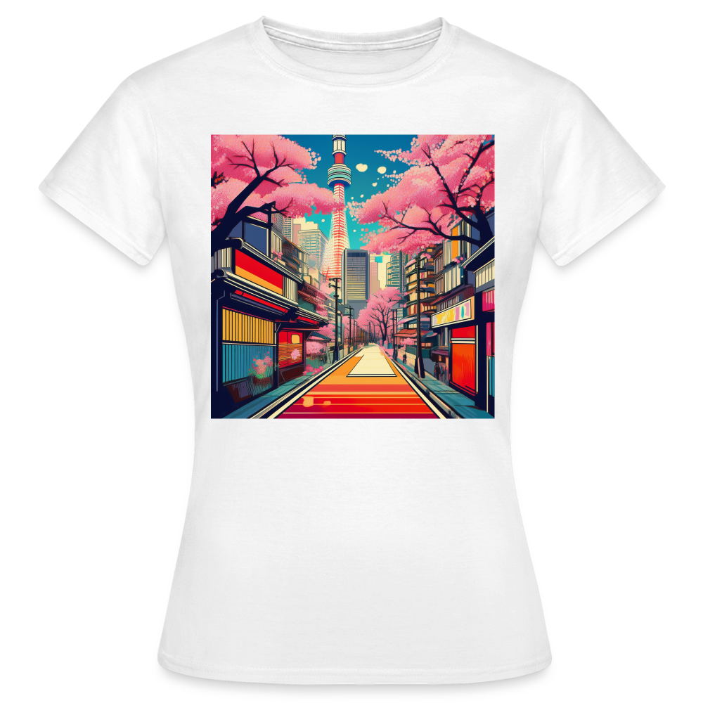 T-Shirt Ladies Japan "Fuji" - Weiß