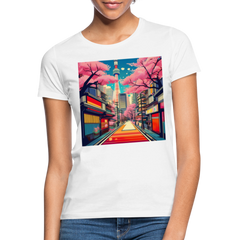 T-Shirt Ladies Japan "Fuji" - Weiß