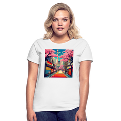 T-Shirt Ladies Japan "Fuji" - Weiß