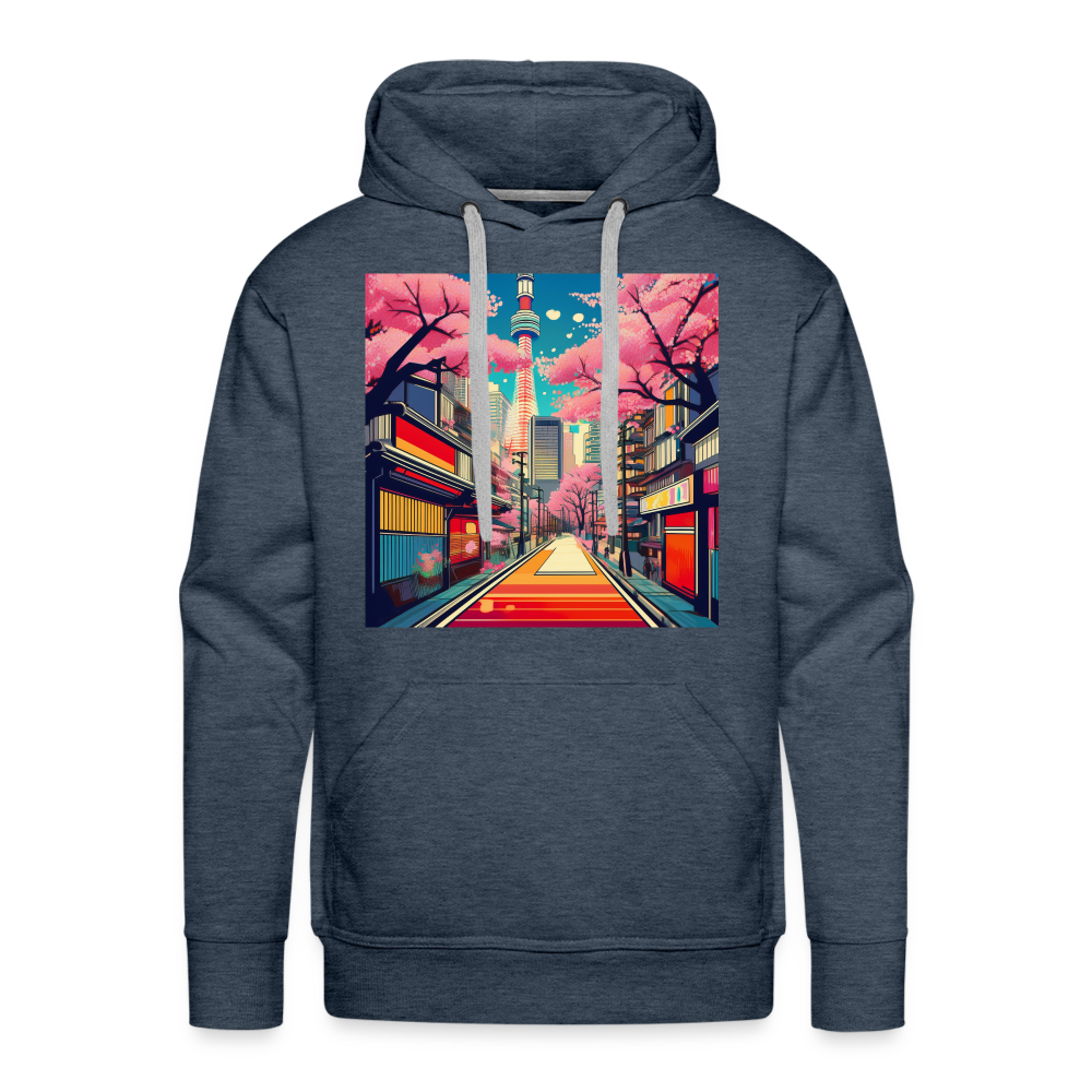 Hoodie Japan "Tokyo" - Jeansblau