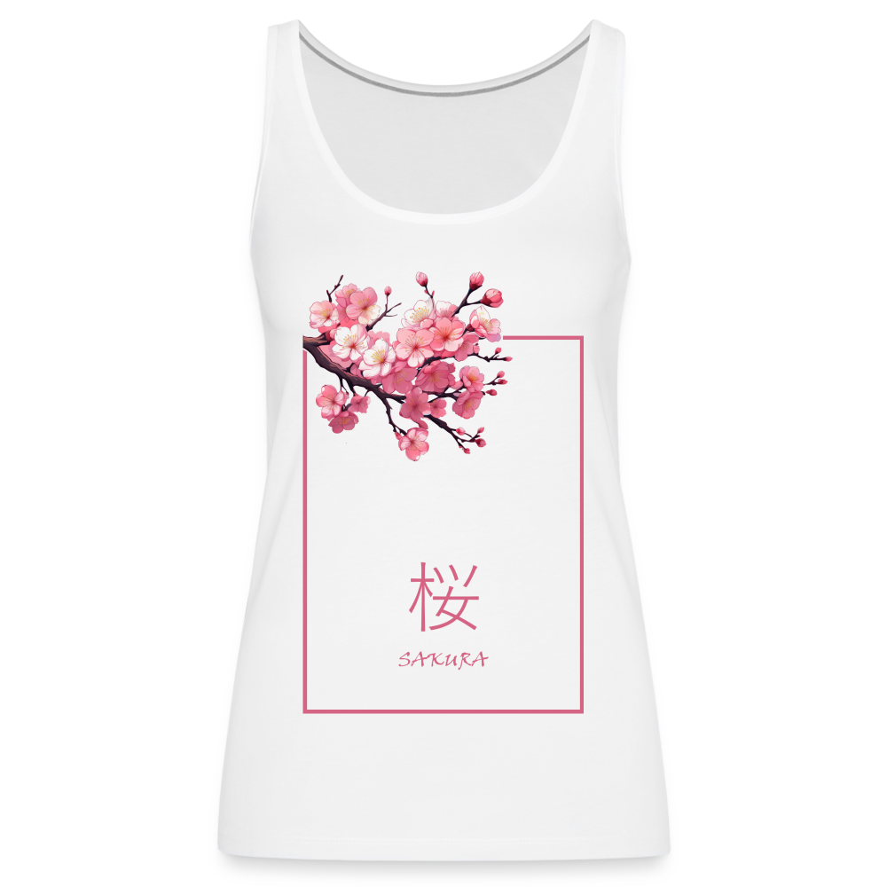 Tanktop Ladies Japan "Sakura" - Weiß