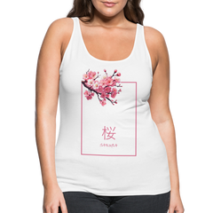Tanktop Ladies Japan "Sakura" - Weiß
