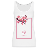 Tanktop Ladies Japan "Sakura" - Weiß