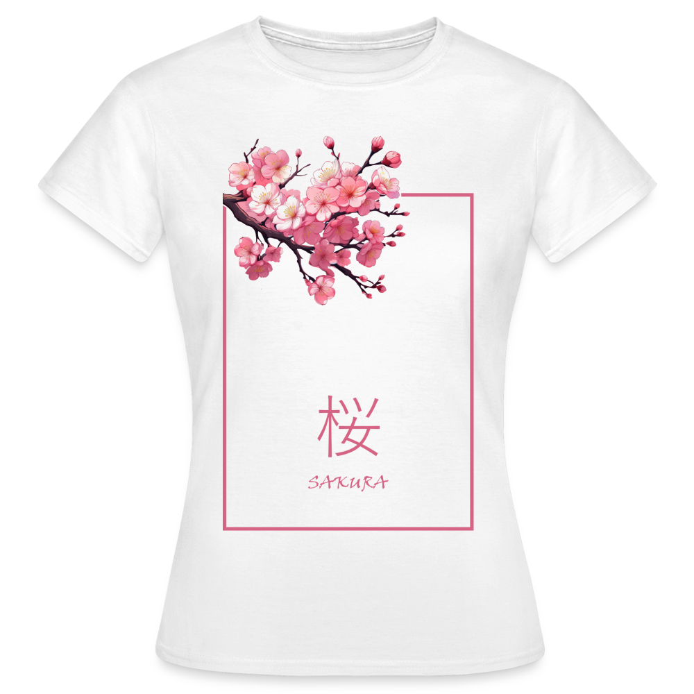 T-Shirt Ladies Japan "Sakura" - Weiß