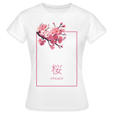 T-Shirt Ladies Japan "Sakura" - Weiß