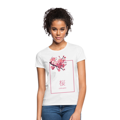 T-Shirt Ladies Japan "Sakura" - Weiß