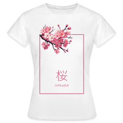 T-Shirt Ladies Japan "Sakura" - Weiß
