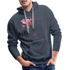 Hoodie Japan "Sakura" - Jeansblau