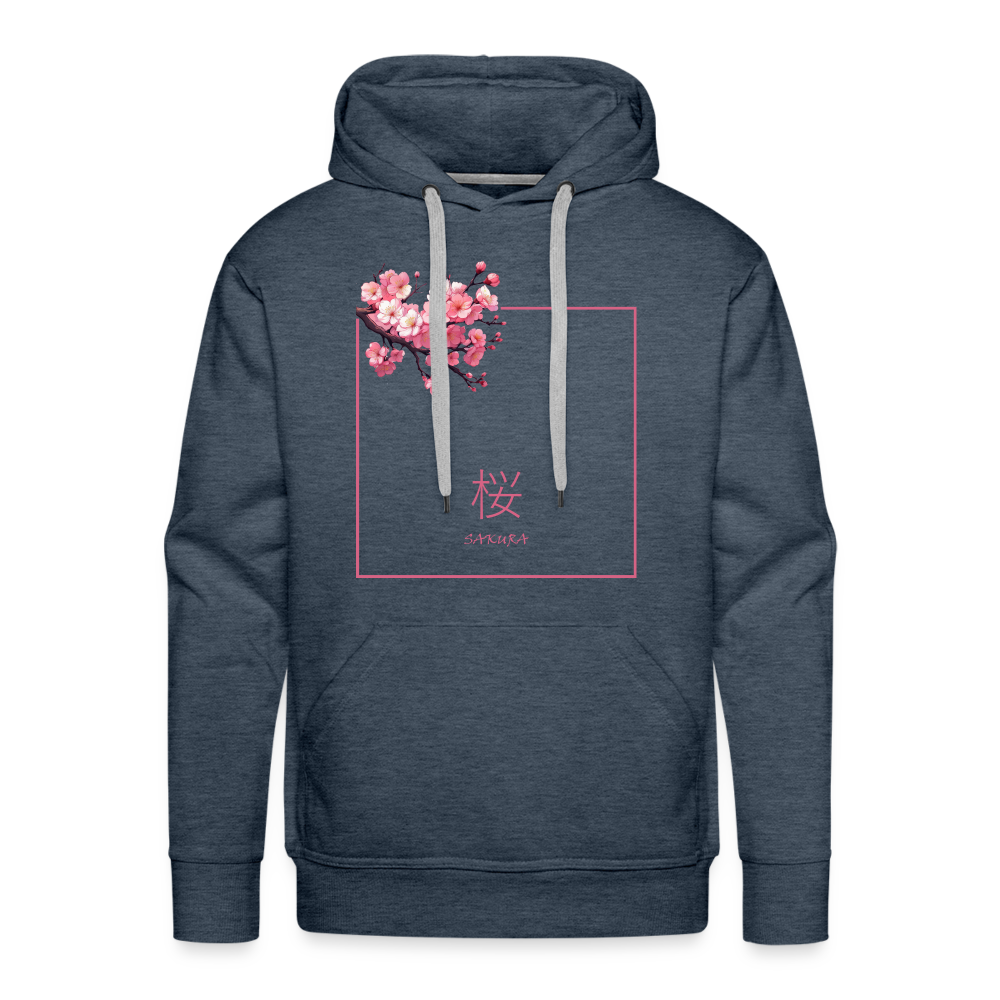 Hoodie Japan "Sakura" - Jeansblau