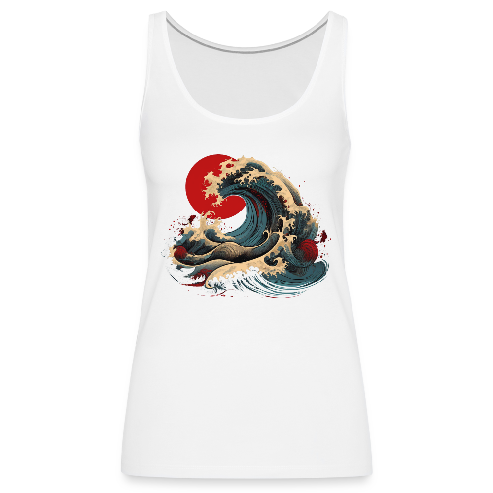 Tanktop Ladies Japan "Wave" - Weiß