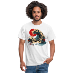T-Shirt Japan "Wave" - Weiß