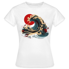 T-Shirt Ladies Japan "Wave" - Weiß