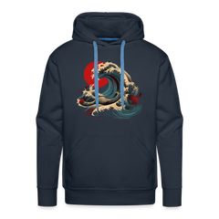 Hoodie Japan "Wave" - Navy