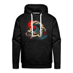 Hoodie Japan "Wave" - Anthrazit
