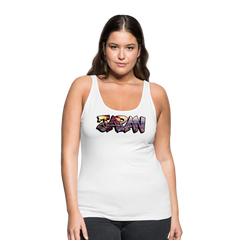 Tanktop Ladies Japan Graffiti "Panorama" - Weiß