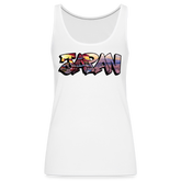 Tanktop Ladies Japan Graffiti "Panorama" - Weiß