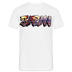 T-Shirt Japan Graffiti "Panorama" - Weiß