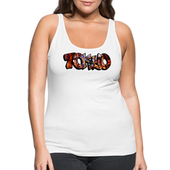 Tanktop Ladies Japan Graffiti "Tokyo" - Weiß