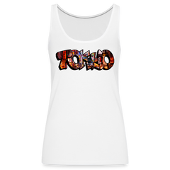 Tanktop Ladies Japan Graffiti "Tokyo" - Weiß