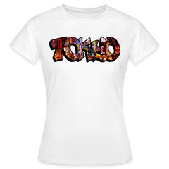 T-Shirt Ladies Japan Graffiti "Tokyo" - Weiß
