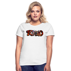 T-Shirt Ladies Japan Graffiti "Tokyo" - Weiß