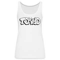 Tanktop Ladies Japan Graffiti "Tokyo Plain" - Weiß
