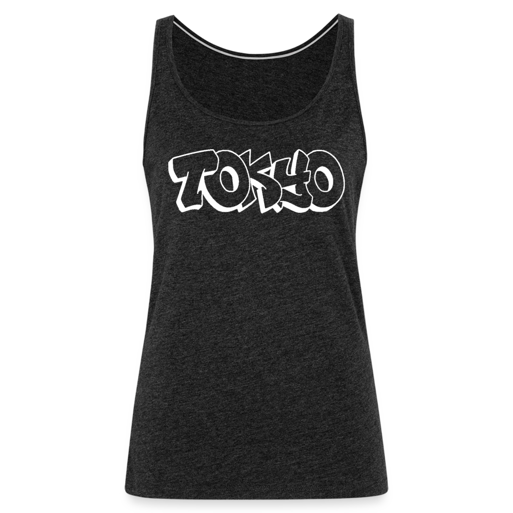 Tanktop Ladies Japan Graffiti "Tokyo Bright Edition" - Anthrazit