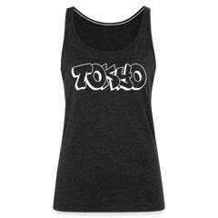 Tanktop Ladies Japan Graffiti "Tokyo Bright Edition" - Anthrazit