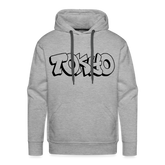 Hoodie Japan Graffiti "Tokyo Plain" - Grau meliert