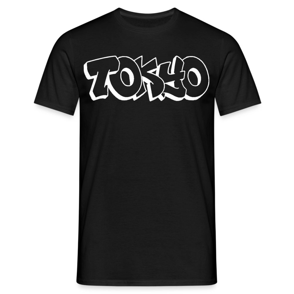 T-Shirt Japan Graffiti "Tokyo Bright Edition" - Schwarz