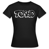 T-Shirt Ladies Japan Graffiti "Tokyo Bright Edition" - Schwarz