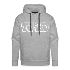Hoodie Japan Graffiti "Tokyo Bright Edition" - Grau meliert