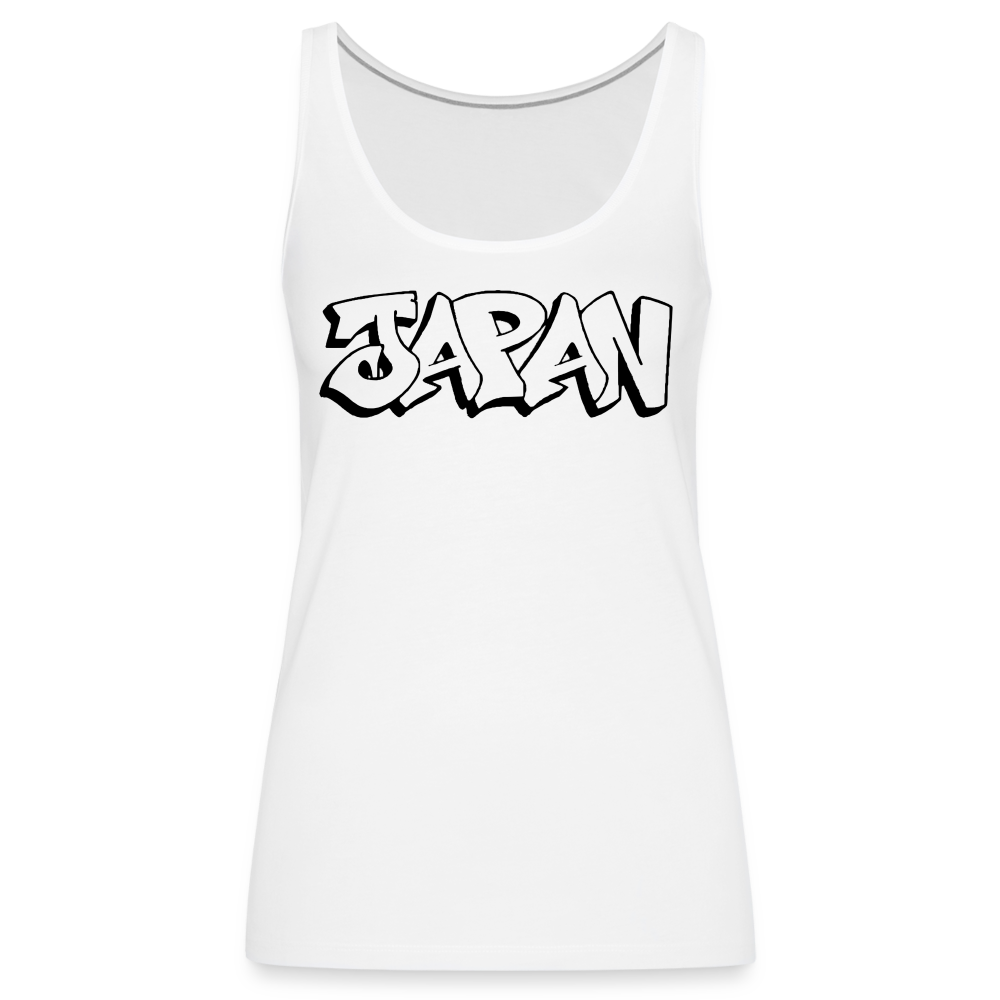 Tanktop Ladies Japan Graffiti "JP Plain" - Weiß