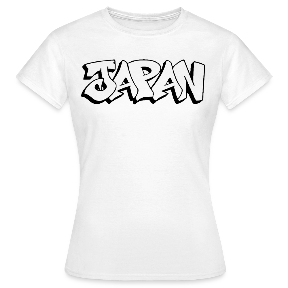 T-Shirt Ladies Japan Graffiti "JP Plain" - Weiß