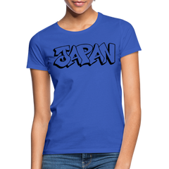 T-Shirt Ladies Japan Graffiti "JP Plain" - Royalblau