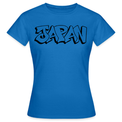 T-Shirt Ladies Japan Graffiti "JP Plain" - Royalblau