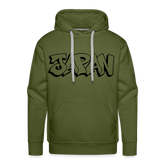 Hoodie Japan Graffiti "JP Plain" - Olivgrün