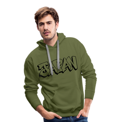 Hoodie Japan Graffiti "JP Plain" - Olivgrün