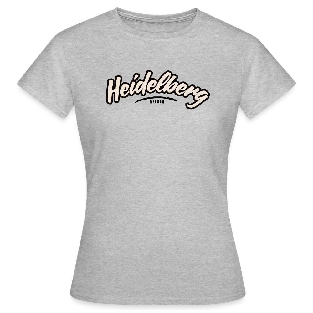 T-Shirt Ladies Heidelberg "Graffiti Tag" - Grau meliert