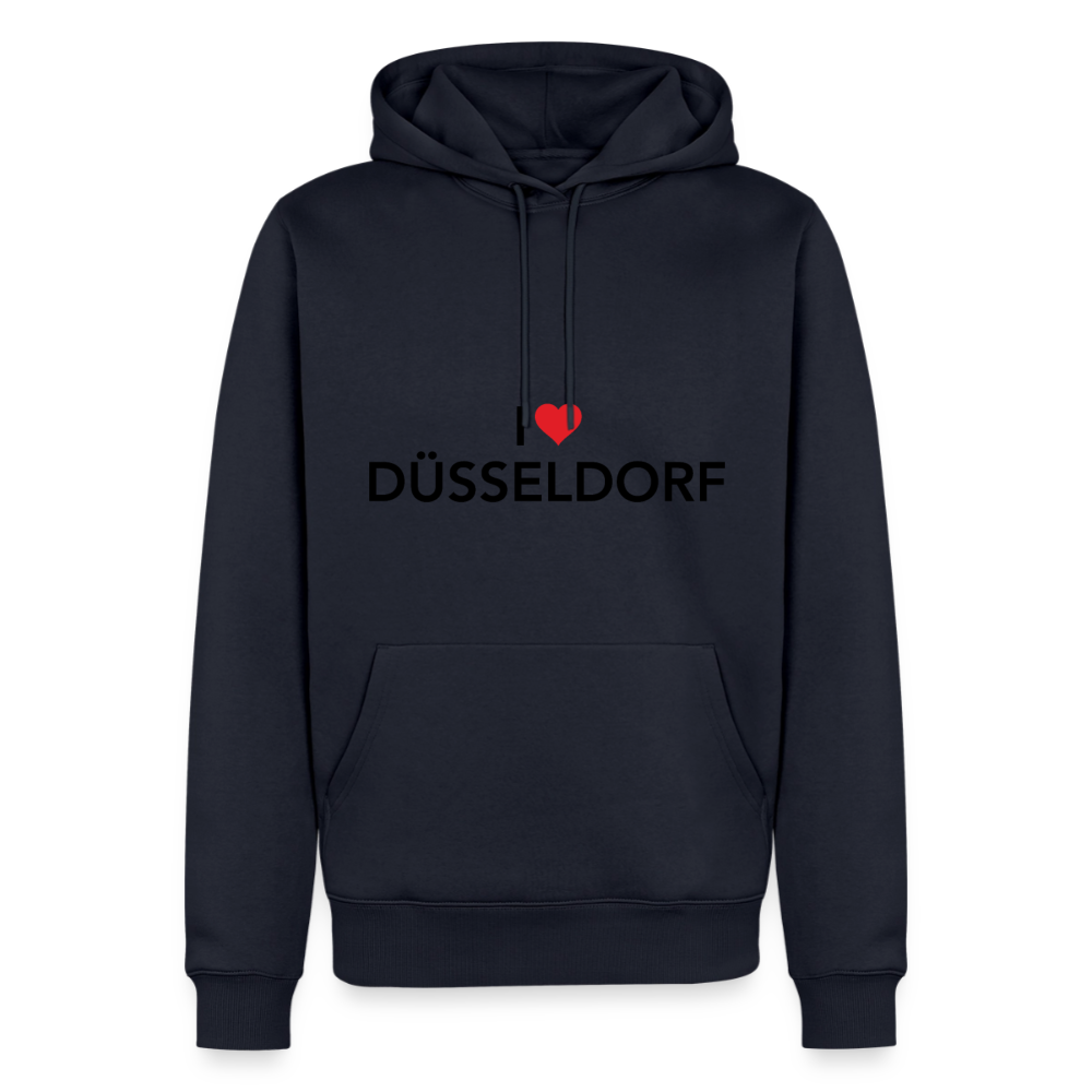 Hoodie "I Love Düsseldorf" Dark Edition - Navy