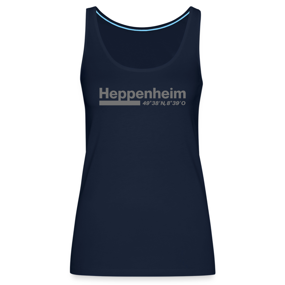 Tanktop Ladies Heppenheim "Bold GPS" - Navy