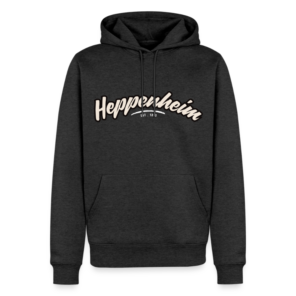 Hoodie Heppenheim "Graffiti Tag White" - Anthrazit meliert