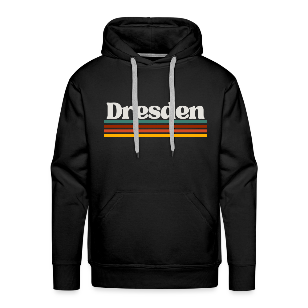 Hoodie Dresden "Retro" - Schwarz