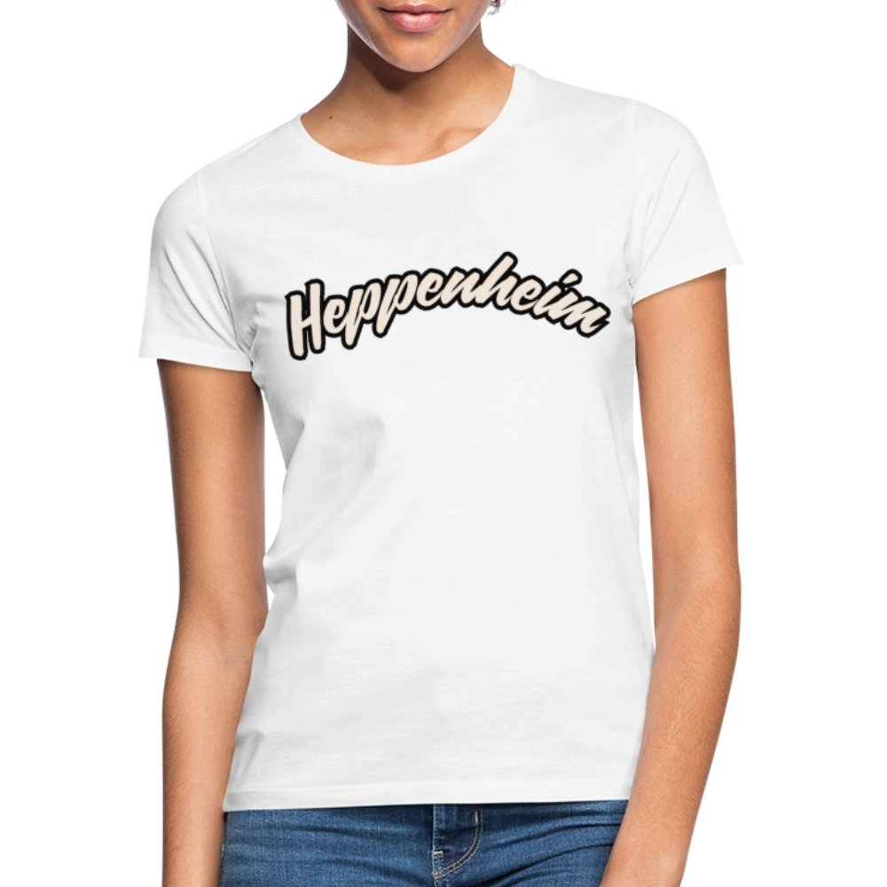 T-Shirt Ladies Heppenheim "Graffiti Tag White" - Weiß