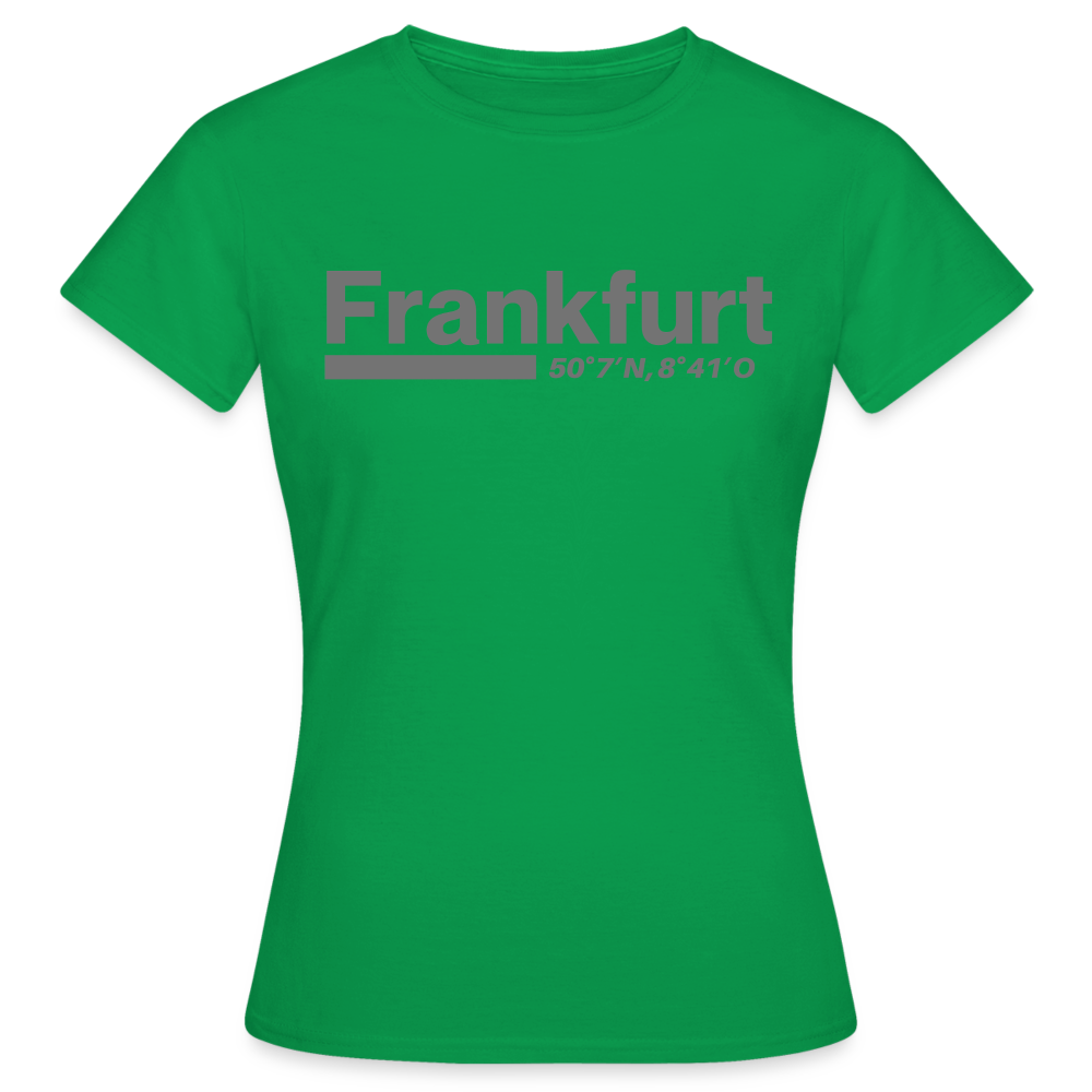 T-Shirt Ladies Frankfurt (Main) "Bold GPS" - Kelly Green