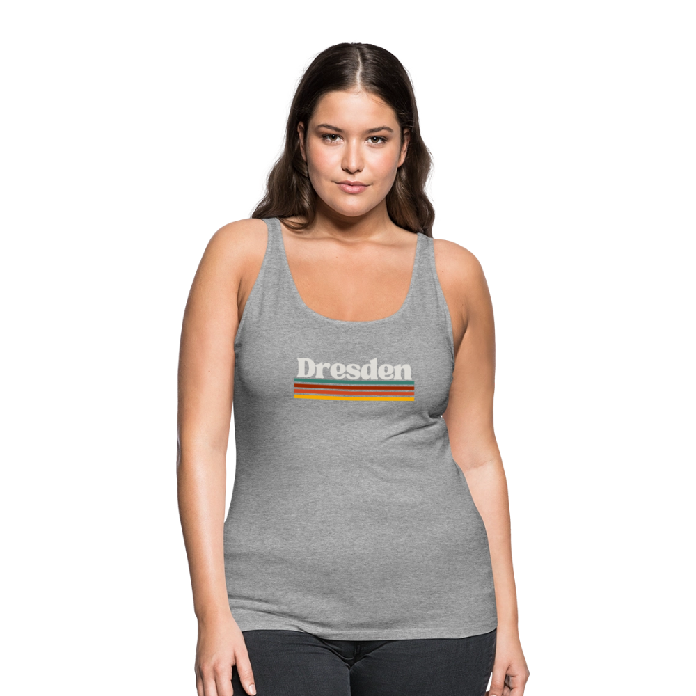 Tanktop Ladies Dresden "Retro" - Grau meliert